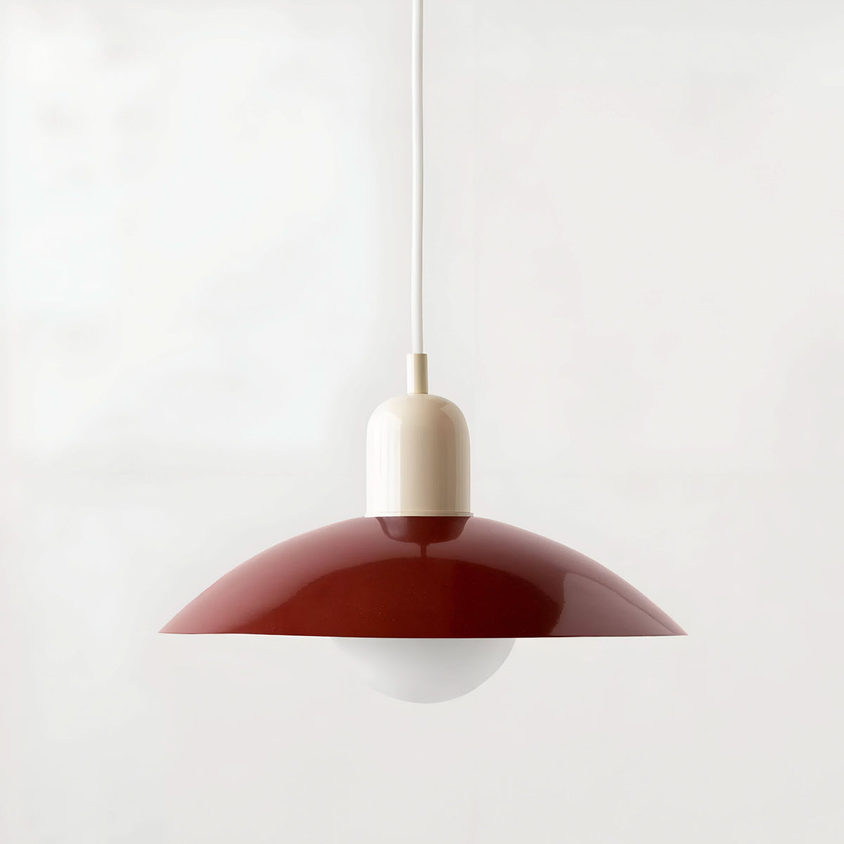 Modern Bauhaus Iron Pendant Light with Adjustable Hanging Cord