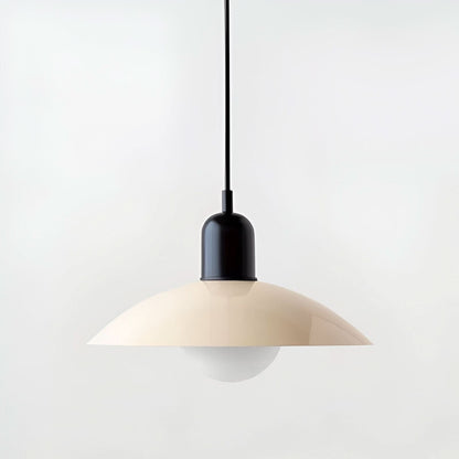 Modern Bauhaus Iron Pendant Light with Adjustable Hanging Cord