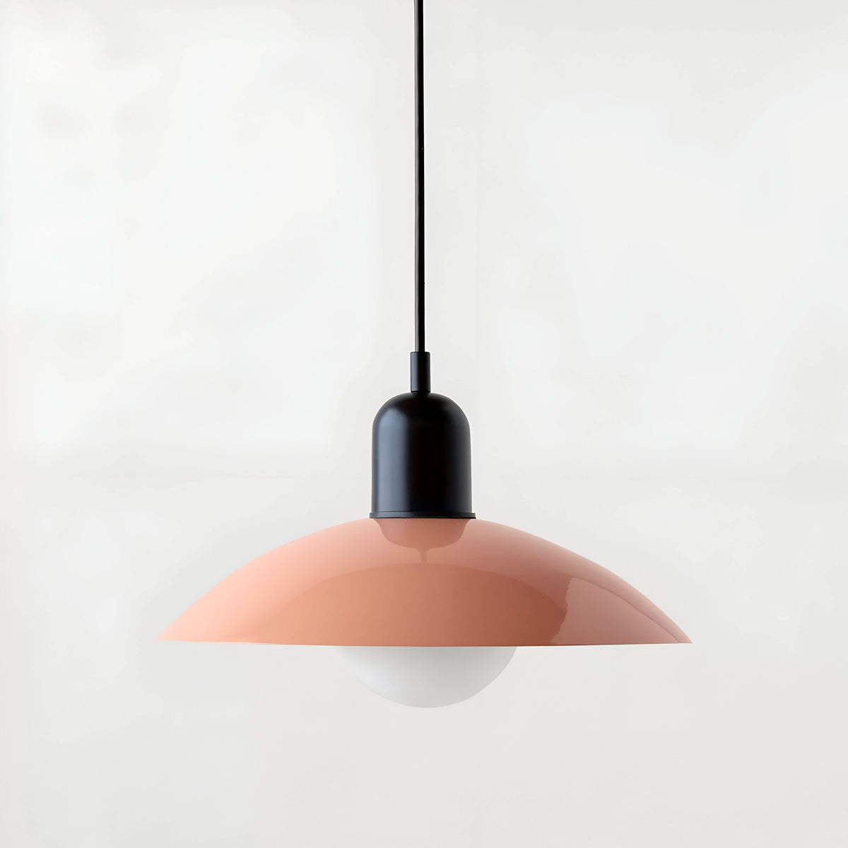 Modern Bauhaus Iron Pendant Light with Adjustable Hanging Cord