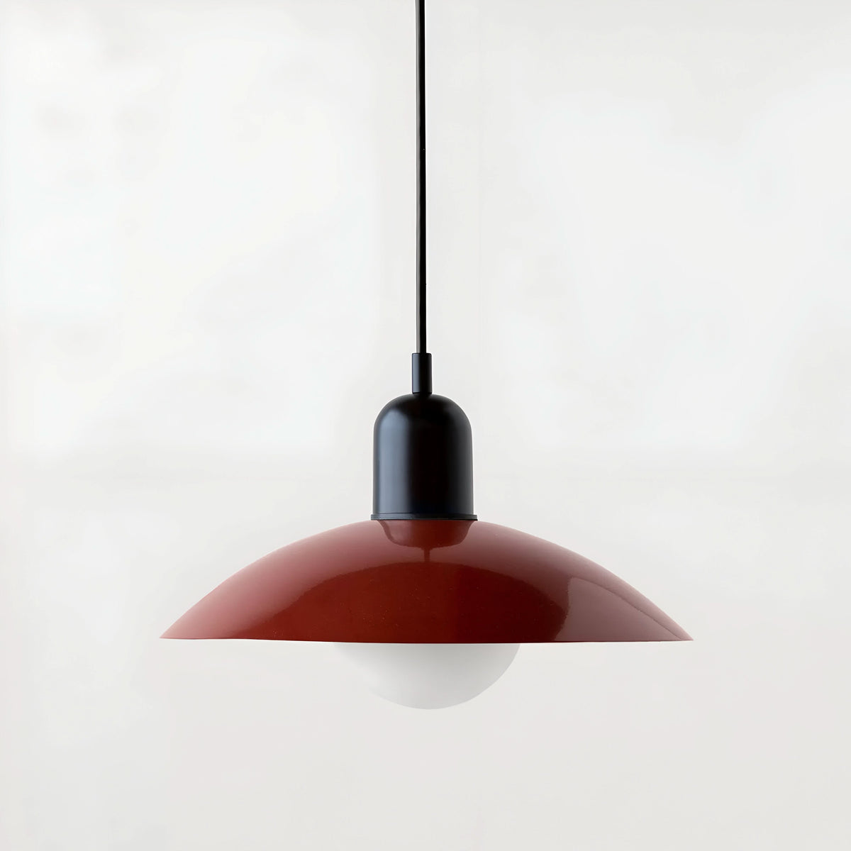 Modern Bauhaus Iron Pendant Light with Adjustable Hanging Cord