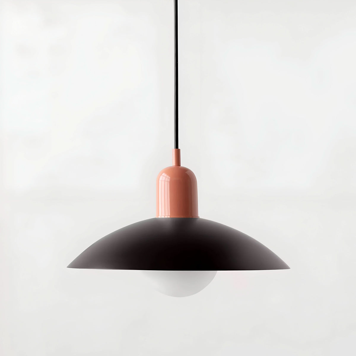 Modern Bauhaus Iron Pendant Light with Adjustable Hanging Cord