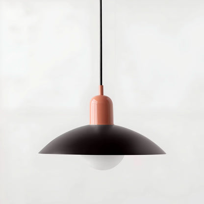 Modern Bauhaus Iron Pendant Light with Adjustable Hanging Cord
