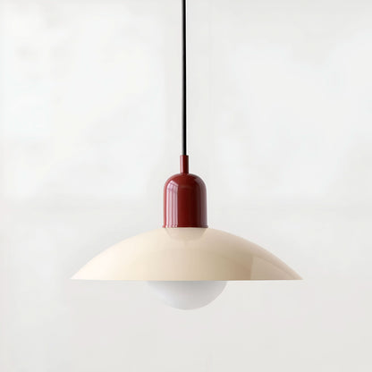 Modern Bauhaus Iron Pendant Light with Adjustable Hanging Cord