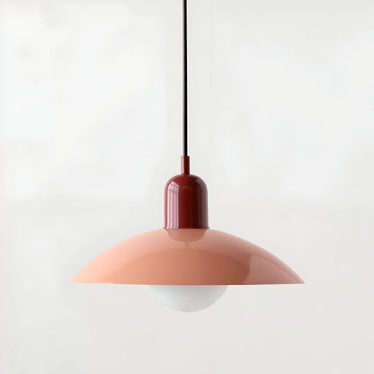 Modern Bauhaus Iron Pendant Light with Adjustable Hanging Cord