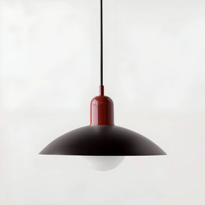 Modern Bauhaus Iron Pendant Light with Adjustable Hanging Cord