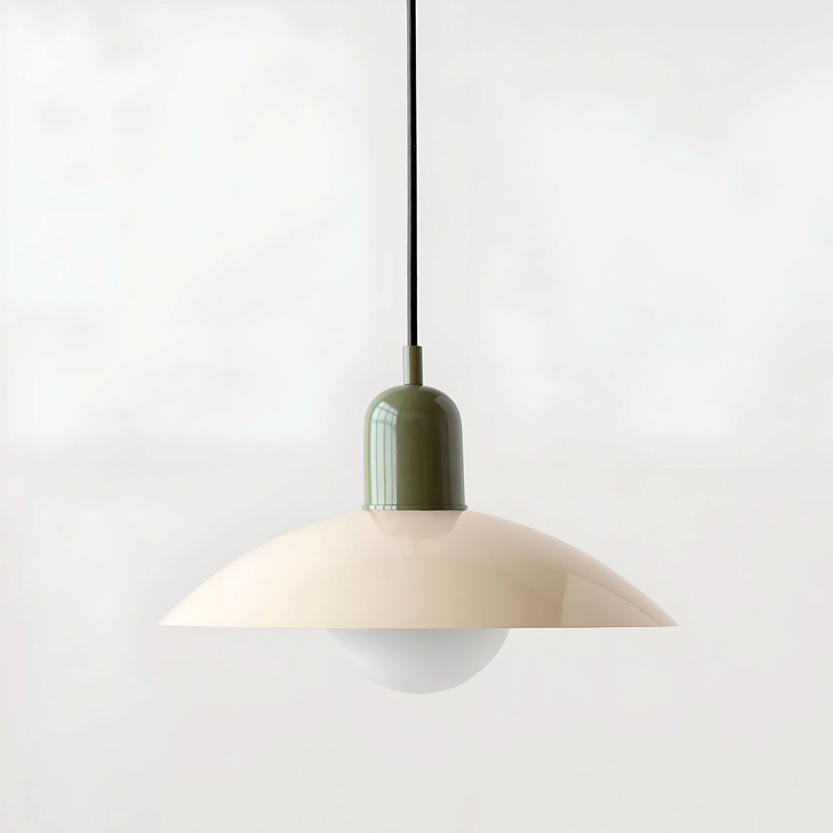 Modern Bauhaus Iron Pendant Light with Adjustable Hanging Cord