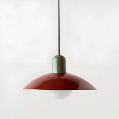 Modern Bauhaus Iron Pendant Light with Adjustable Hanging Cord
