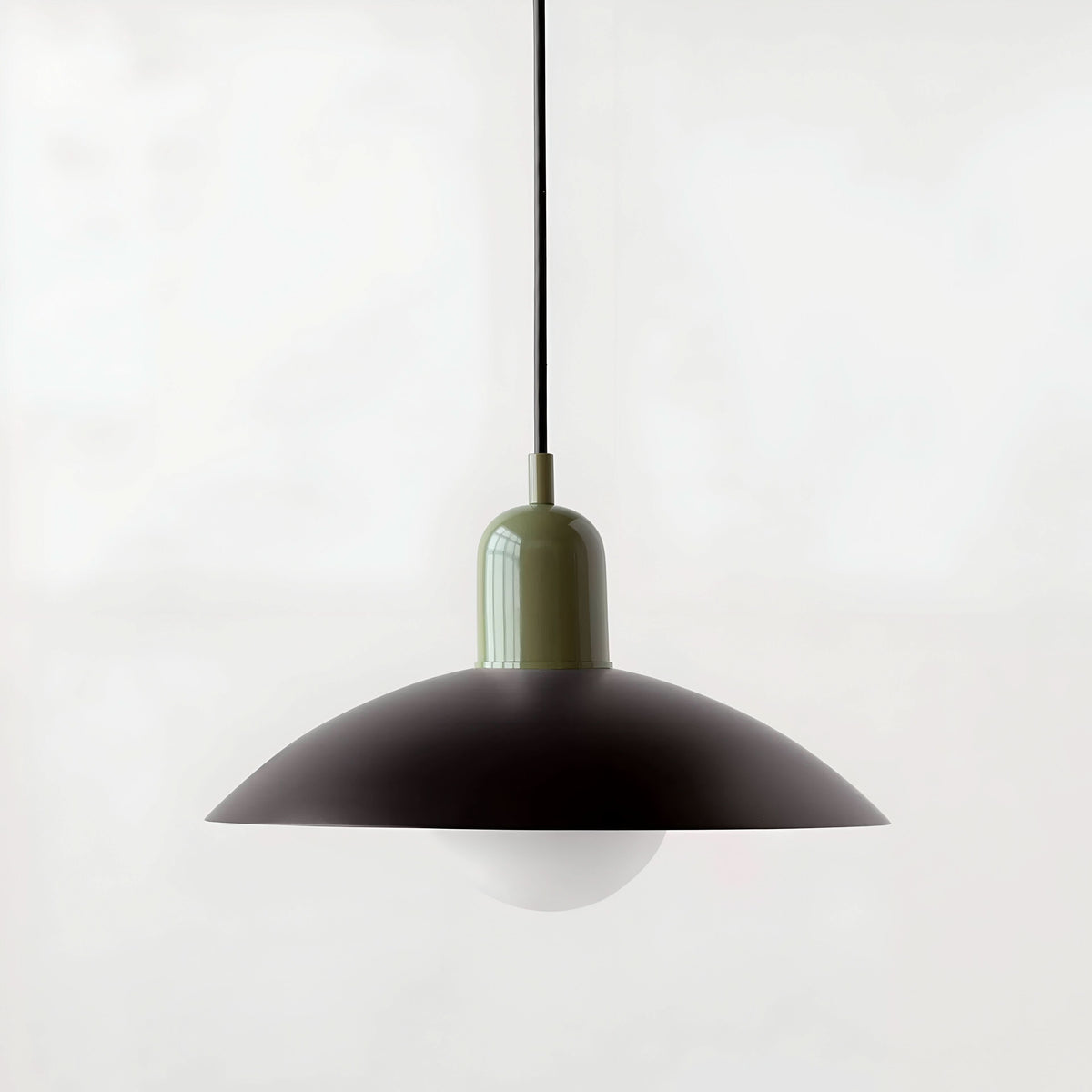 Modern Bauhaus Iron Pendant Light with Adjustable Hanging Cord