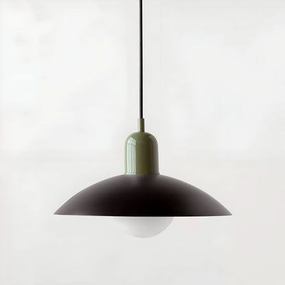 Modern Bauhaus Iron Pendant Light with Adjustable Hanging Cord