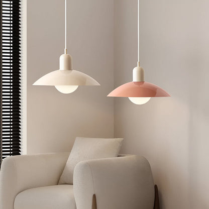 Modern Bauhaus Iron Pendant Light with Adjustable Hanging Cord