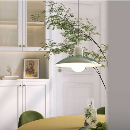 Modern Bauhaus Iron Pendant Light with Adjustable Hanging Cord