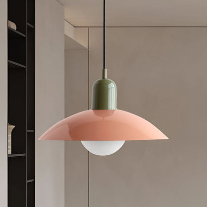 Modern Bauhaus Iron Pendant Light with Adjustable Hanging Cord