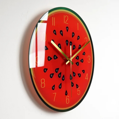 Modern Glass Wall Clock Decorative Timepiece
