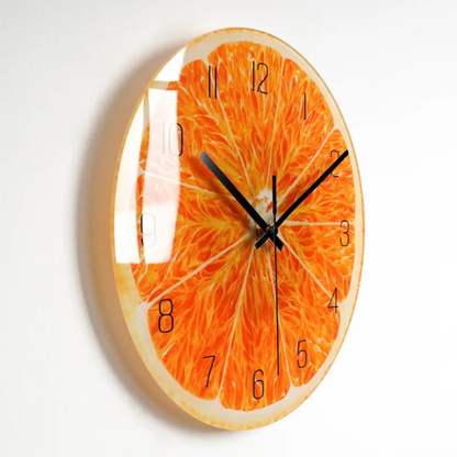 Modern Glass Wall Clock Decorative Timepiece