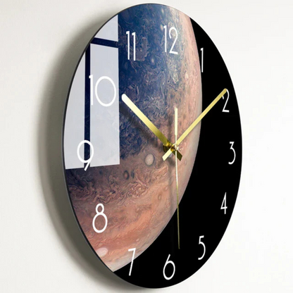 Modern Glass Wall Clock Decorative Timepiece
