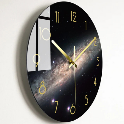 Modern Glass Wall Clock Decorative Timepiece