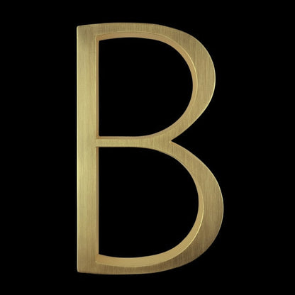 Modern Gold House Number Metal Address Sign