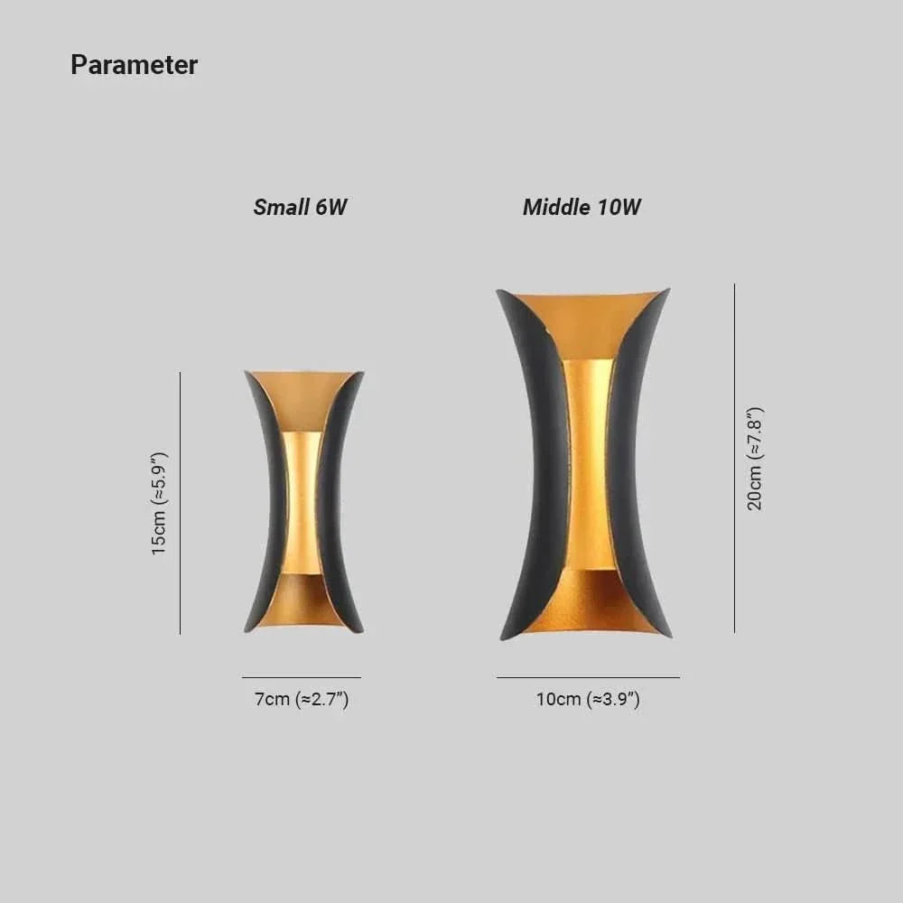 Modern IP65 Waterproof LED Outdoor Wall Light