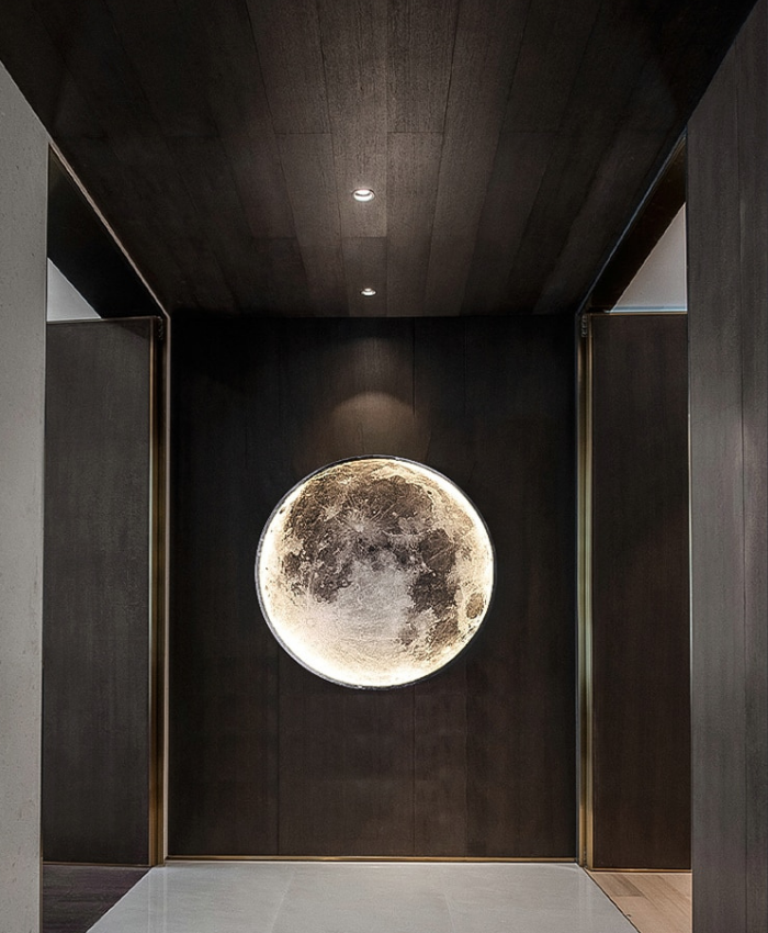 Modern LED Moon Wall Lamp