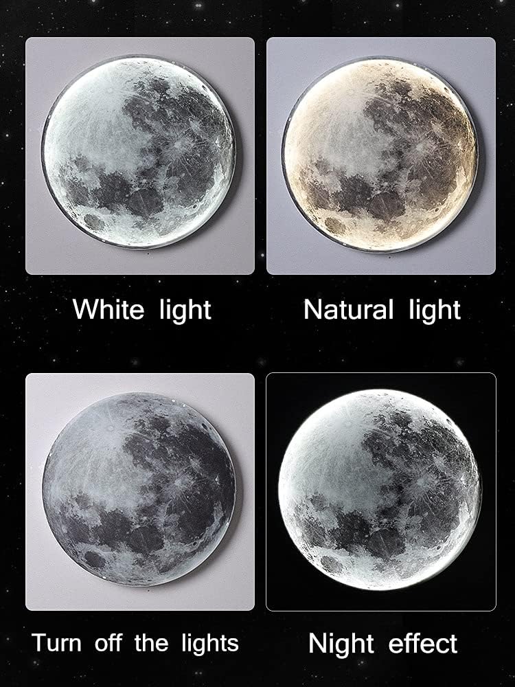 Modern LED Moon Wall Lamp