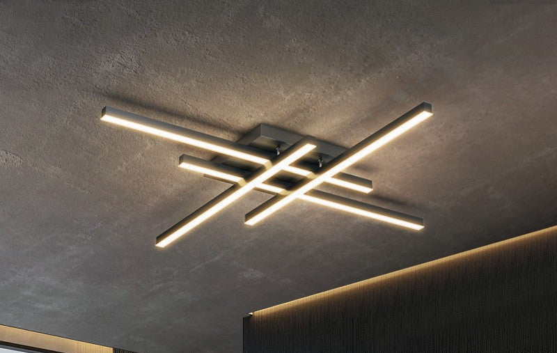 Modern Linear 4 Head LED Ceiling Light