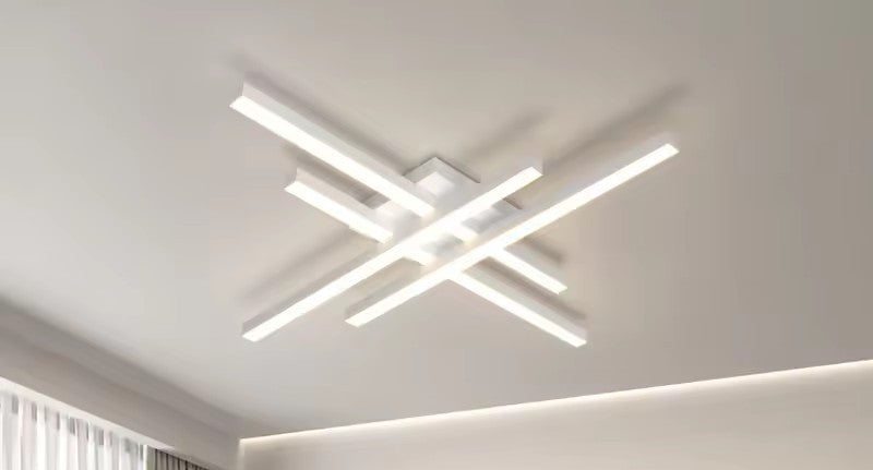Modern Linear 4 Head LED Ceiling Light