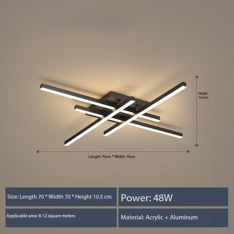 Modern Linear 4 Head LED Ceiling Light