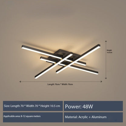 Modern Linear 4 Head LED Ceiling Light