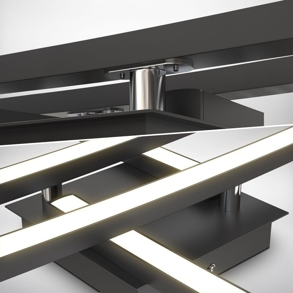Modern Linear 4 Head LED Ceiling Light