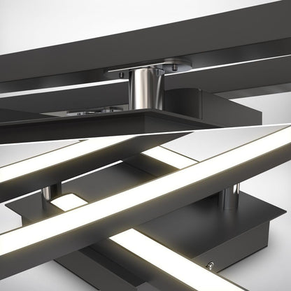 Modern Linear 4 Head LED Ceiling Light