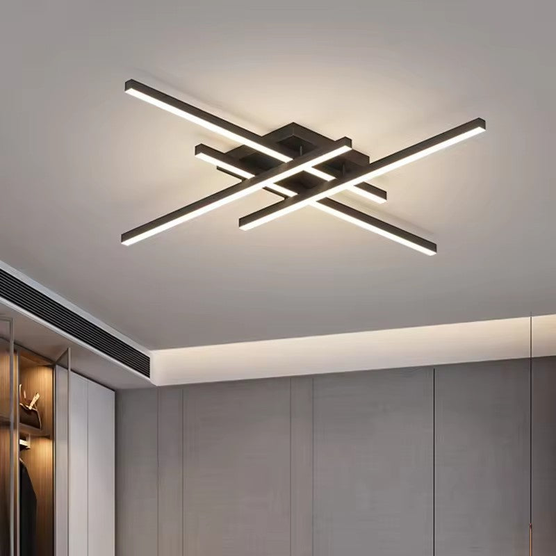 Modern Linear 4 Head LED Ceiling Light