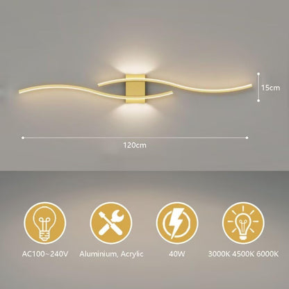 Modern Linear LED Wall Light Fixture