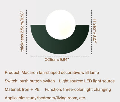 Modern Semicircle LED Wall Light