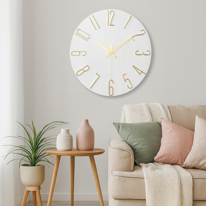 Modern Silent Quartz Wall Clock Minimalist Home Decor