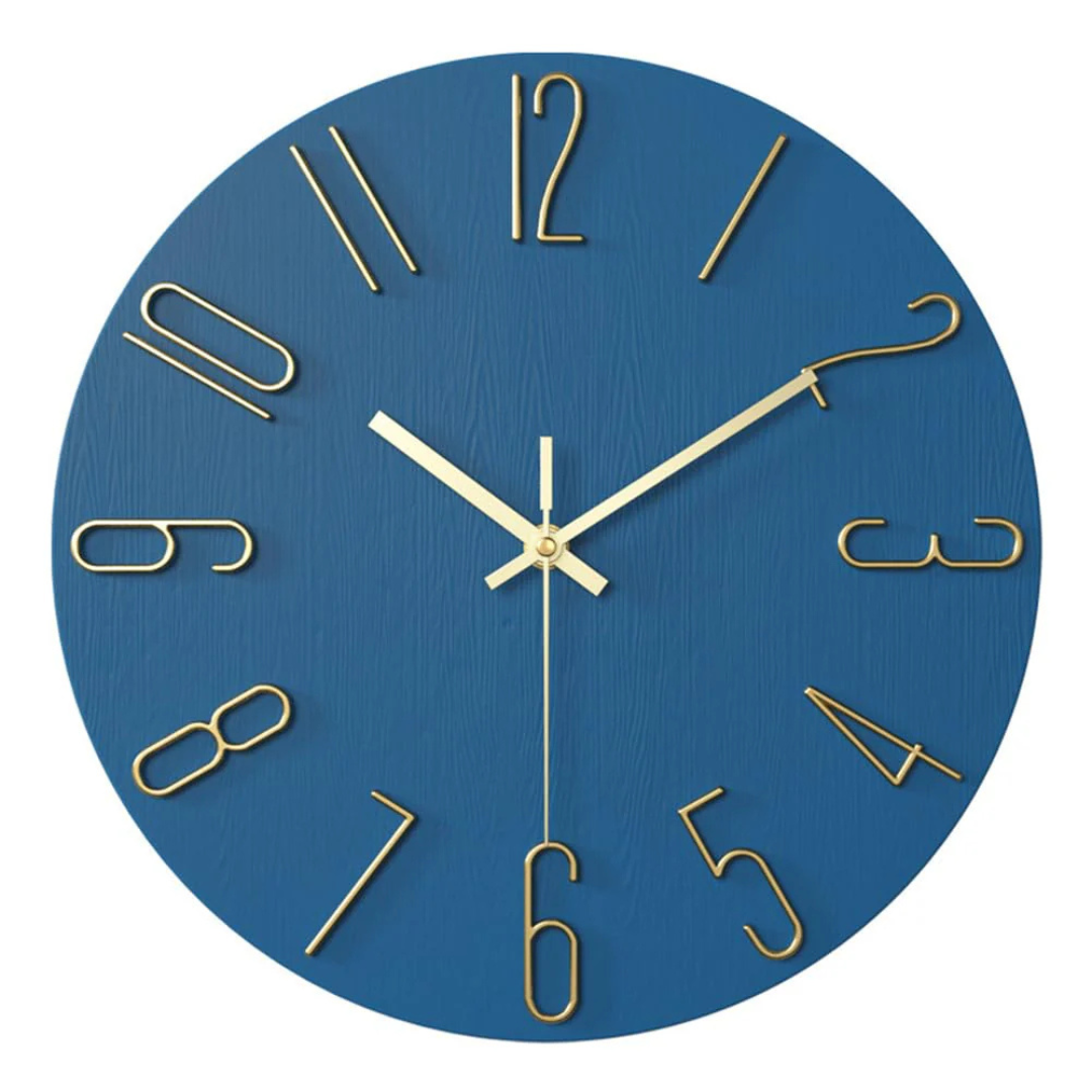 Modern Silent Quartz Wall Clock Minimalist Home Decor