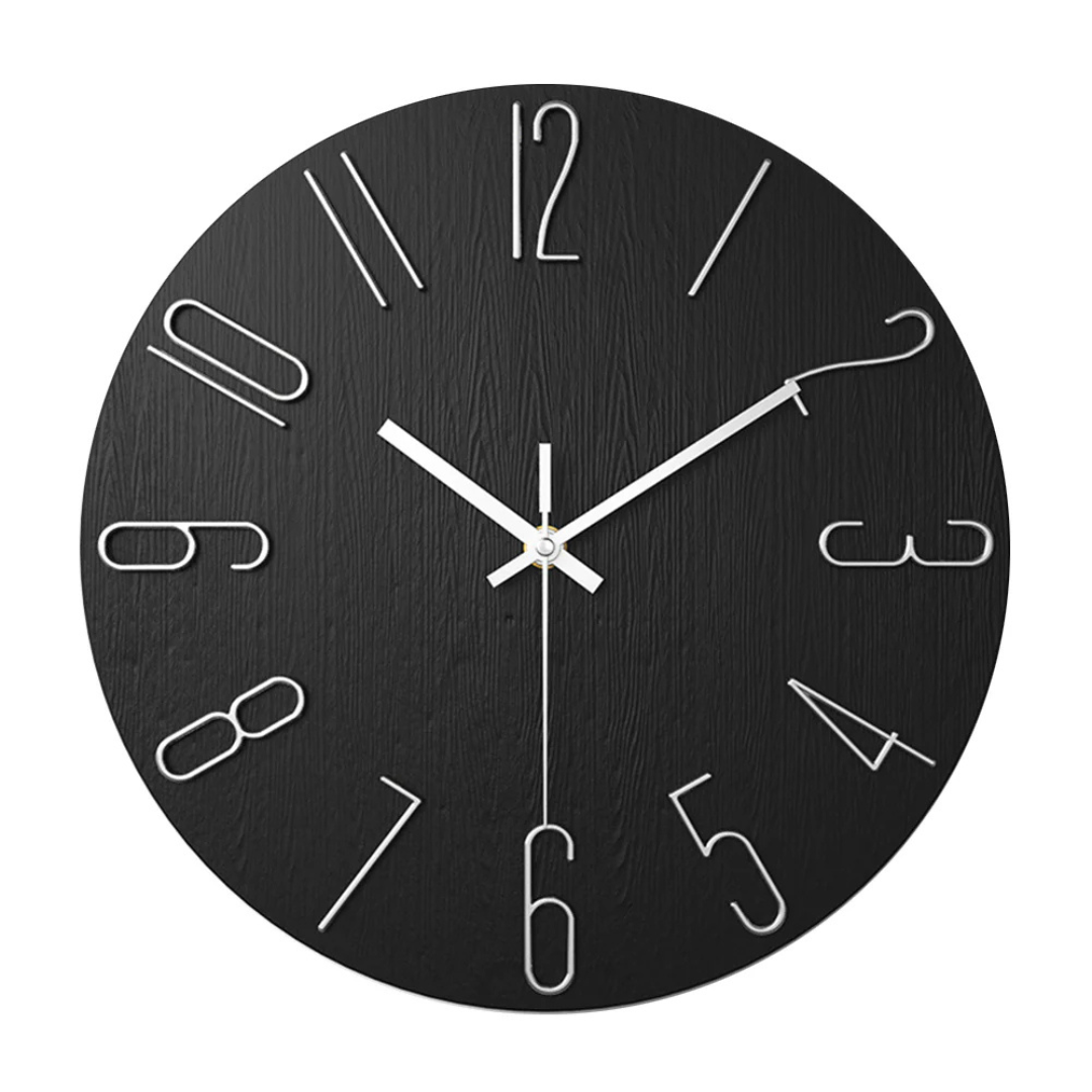 Modern Silent Quartz Wall Clock Minimalist Home Decor