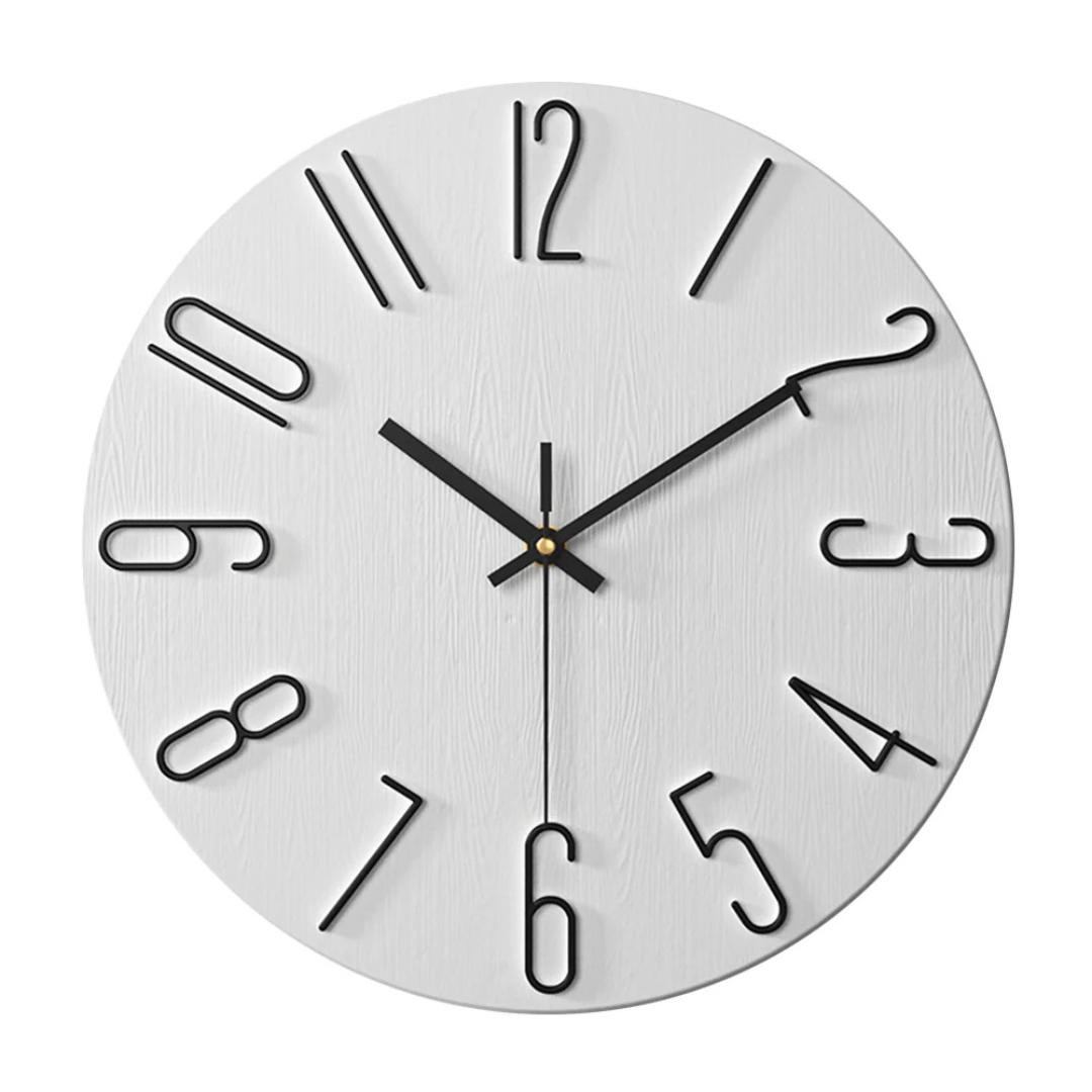 Modern Silent Quartz Wall Clock Minimalist Home Decor
