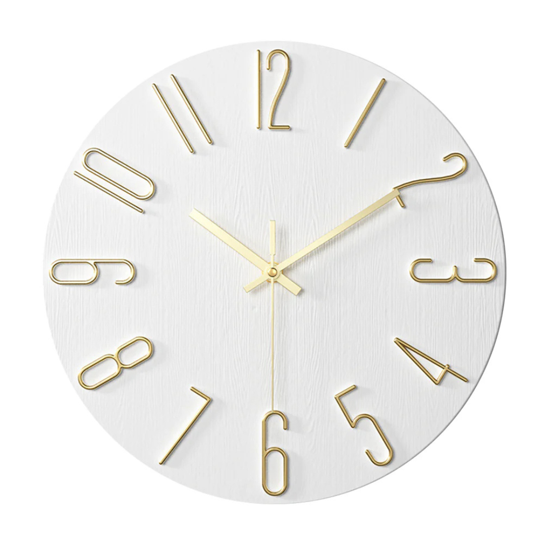 Modern Silent Quartz Wall Clock Minimalist Home Decor