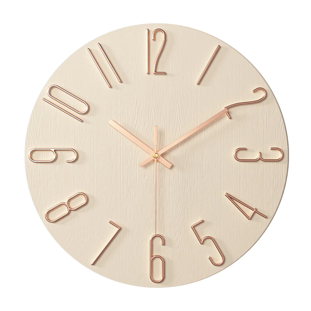 Modern Silent Quartz Wall Clock Minimalist Home Decor
