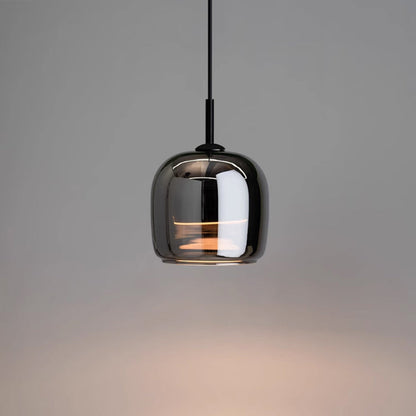 Modern Smoky Glass Pendant Ceiling Light for Kitchen Island Dining Room