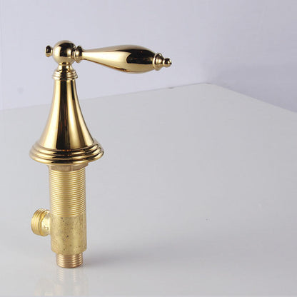 Modern Widespread Bathroom Faucet Double Handle Brass
