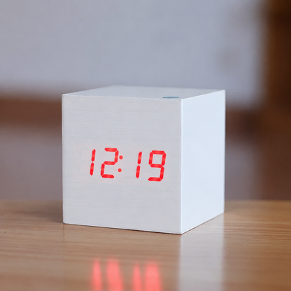 Modern Wooden Digital LED Alarm Clock