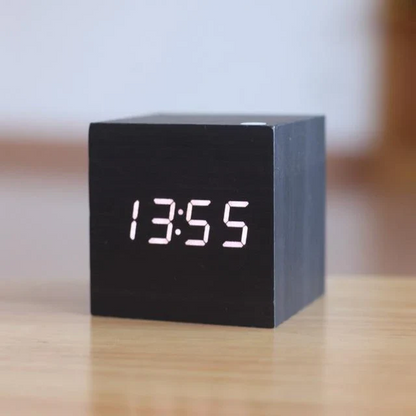 Modern Wooden Digital LED Alarm Clock