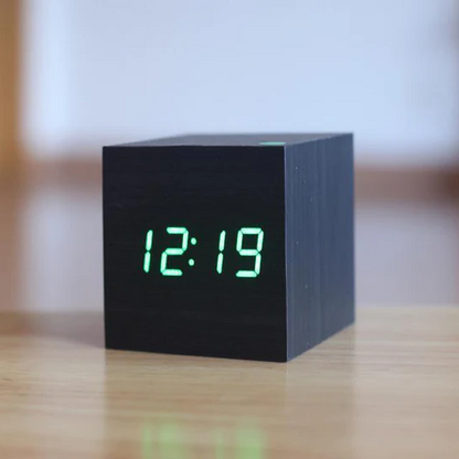 Modern Wooden Digital LED Alarm Clock