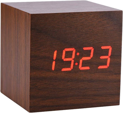 Modern Wooden Digital LED Alarm Clock