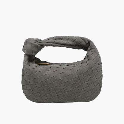 Molizon – Women's Mini Suede Shoulder Bag with Woven Knot Design