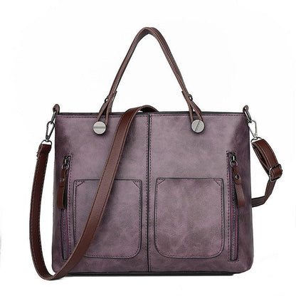Molizon – Women's Vintage PU Leather Shoulder Bag with Adjustable Crossbody Strap