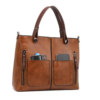 Molizon – Women's Vintage PU Leather Shoulder Bag with Adjustable Crossbody Strap