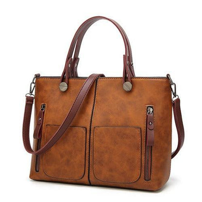 Molizon – Women's Vintage PU Leather Shoulder Bag with Adjustable Crossbody Strap