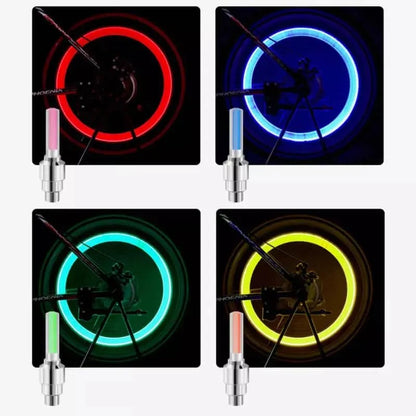 Motion Activated LED Valve Lights for Bicycles and Motorcycles